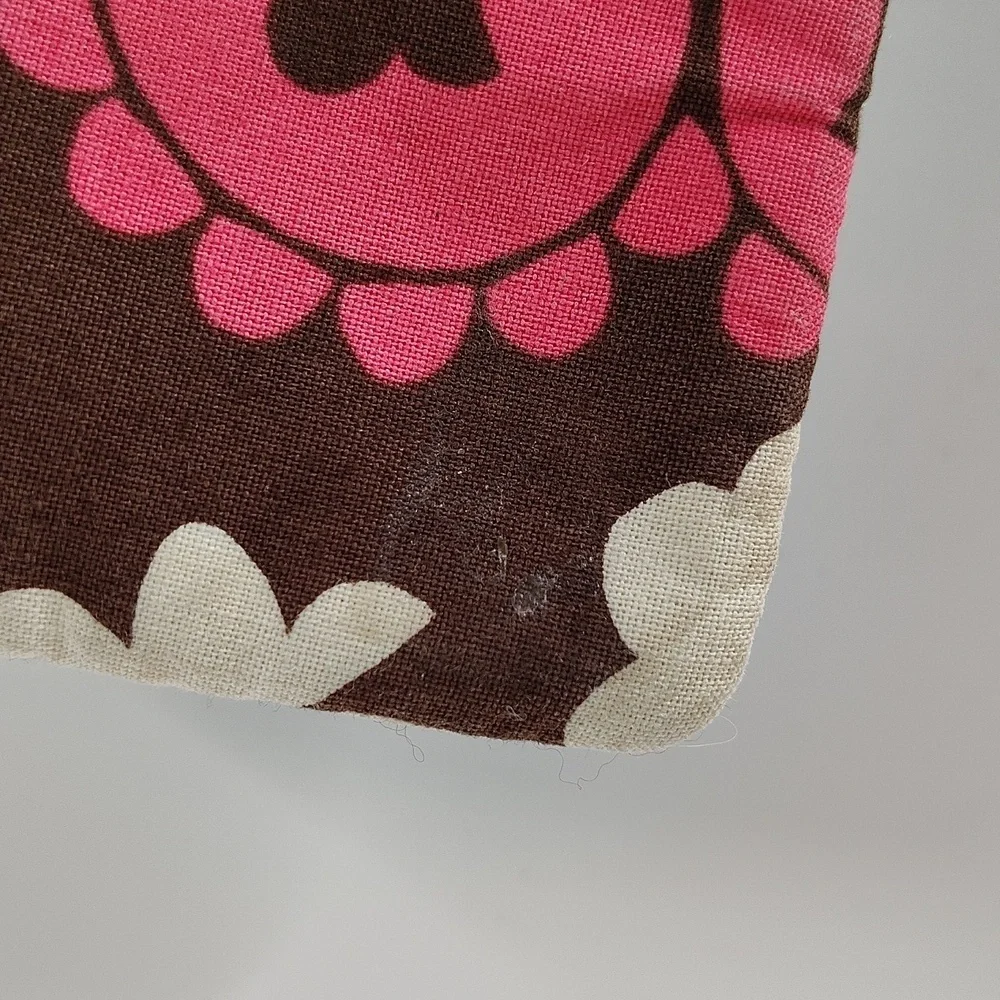 Vera Bradley quilted fabric coin purse Mod Floral Lanyard Key Holder ID Holder